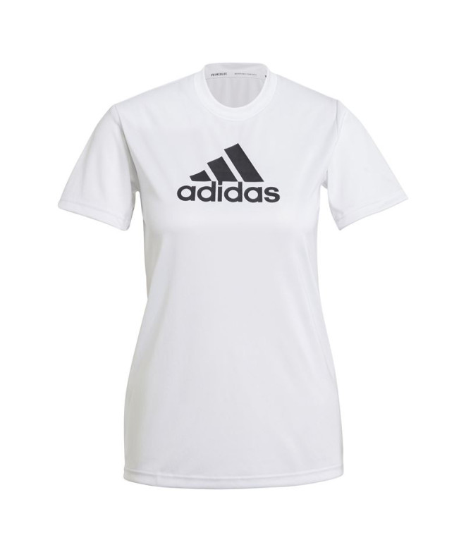 Top de treino adidas Primeblue D2M Logo Sport W...