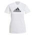 Top de treino adidas Primeblue D2M Logo Sport W Branco/Preto