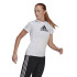 Top de treino adidas Primeblue D2M Logo Sport W Branco/Preto