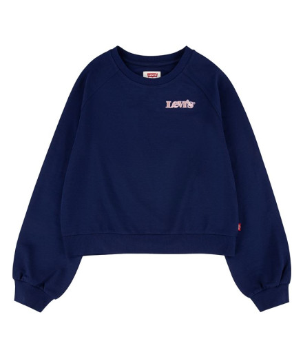 Sweatshirt Levi's Benchwarmer Crew Girl Azul escuro