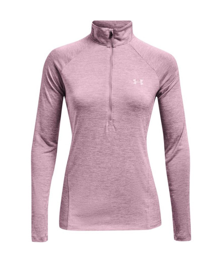 Camisola com meio fecho Under Armour Tech™ Twist W Mauve...