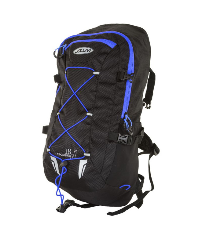 Mochila Joluvi caminhada Cruzamento 18 Preto Azul