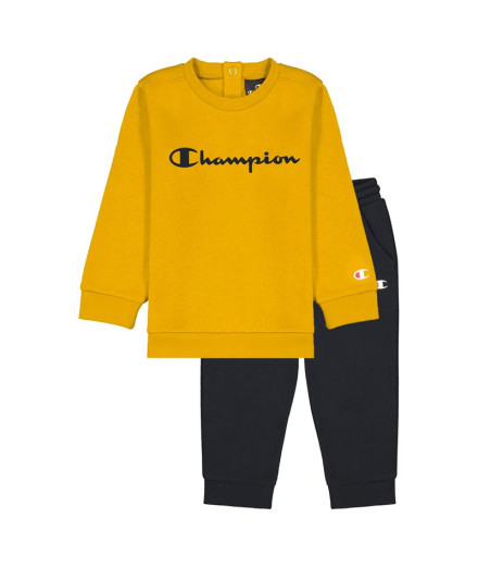 Conjunto Champion Gola redonda Amarelo bebé