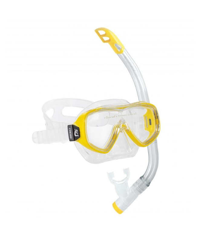 Kit de snorkel Cressi Sub Ondina VIP Amarelo...
