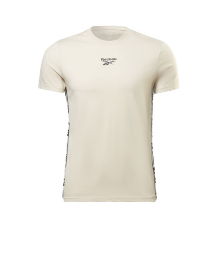 Top de treino Reebok Identity Tape M Bege