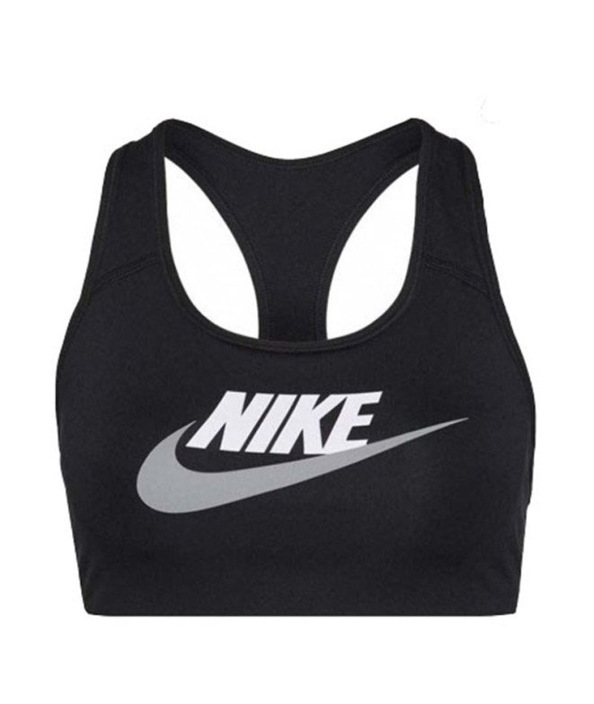 Sutiã esportivo Nike Dri-FIT Swoosh Cinzento