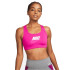 Sutiã esportivo Nike Dri-FIT Swoosh cor-de-rosa