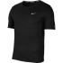 Camiseta running Nike manga curta Dri-FIT Miler M Preto