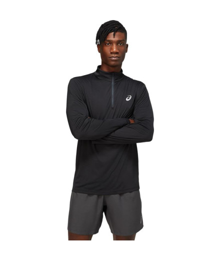 Camiseta ASICS Core 1/2 Zip M Preto