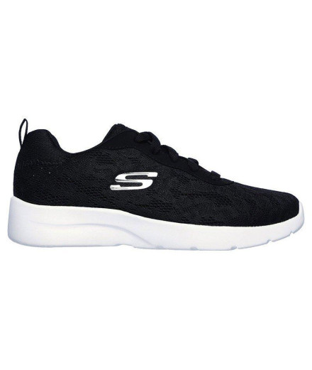 Sapatilhas Skechers Floral Mesh Lace Up W Preto