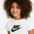 Camiseta Nike Roupa de desporto branca para raparigas