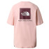 T-shirt de manga curta The North Face Relaxed Redbox W Pink