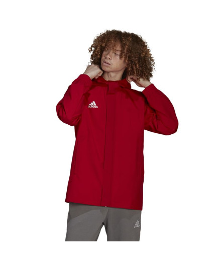 Casaco capuz futebol adidas Entry 22 All-Weather Red M