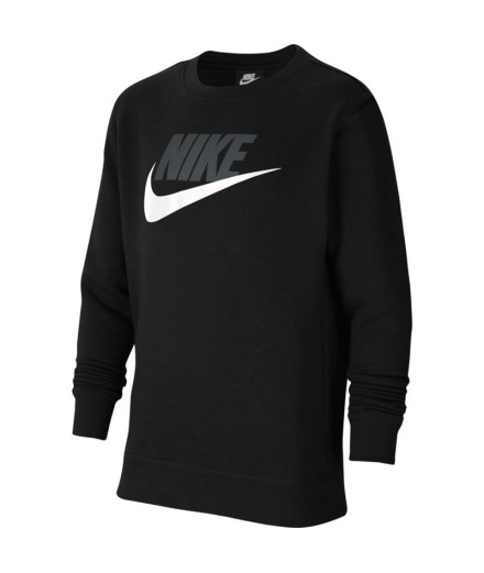 Moletom Nike Sportswear Club Fleece Rapazes Preto