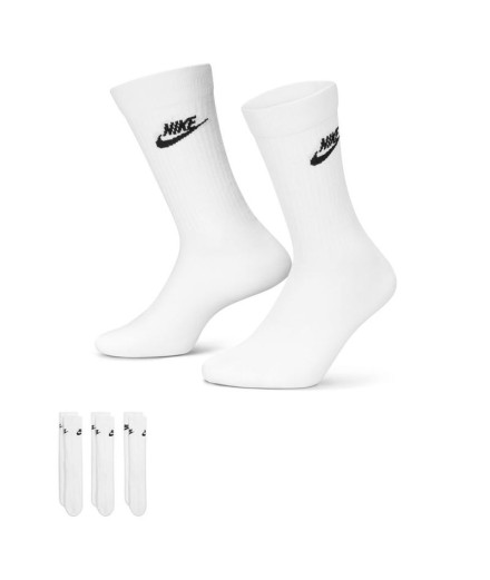 Meias Nike Roupa desportiva Everyday Essential PK3 Branco