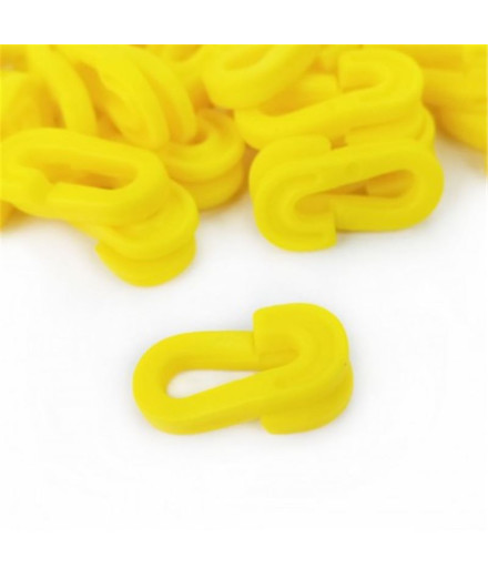 Zastor Gancho de rede universal UNNO (40 unidades) Amarelo