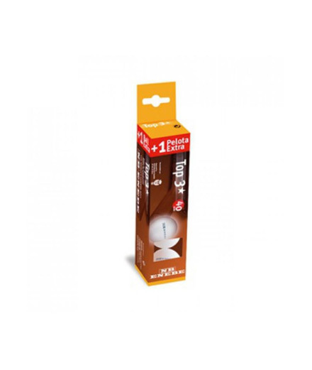 Caixa Bolas Enebe Top 3+1 3* 40 MM Branco