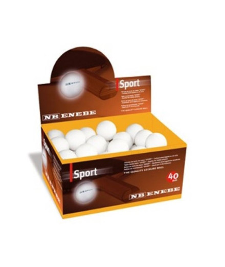 Caixa de 60 bolas de Ping Pong Enebe Match White