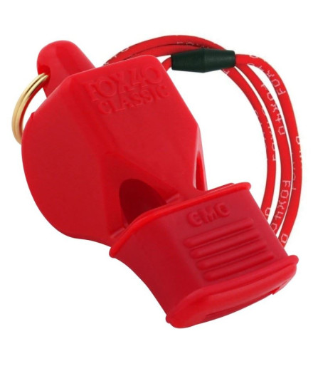 Apito com cordão FOX 40 Classic CMG Vermelho