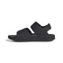 Sandálias adidas natação da Adilette Kids Preto