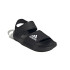 Sandálias adidas natação da Adilette Kids Preto
