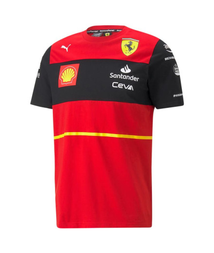Camiseta réplica Puma Scuderia Ferrari Sainz de manga...