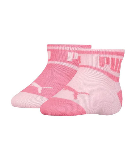 Meias Puma Baby Wording x2 Rosa