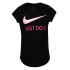 Camiseta Nike Menina Swoosh JDI cor-de-rosa