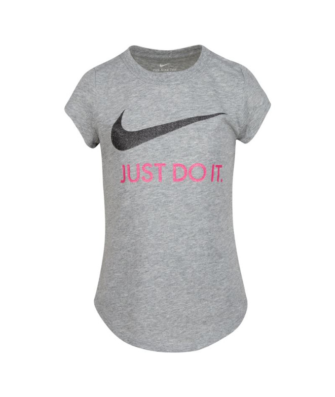 Camiseta Nike Menina Swoosh JDI Cinzento