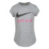 Camiseta Nike Menina Swoosh JDI Cinzento