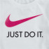 Camiseta Nike Menina Swoosh JDI Branco