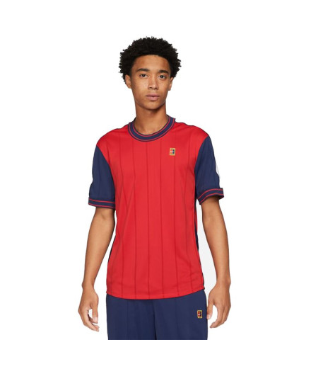 Camiseta tênis Nike Court Homem de Dri-Fit Slam Red