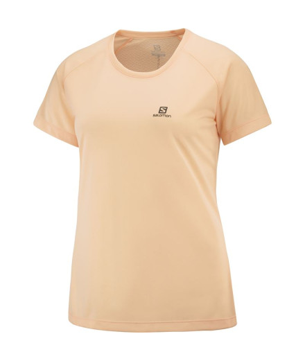 Running top Salomon Cross Rebel Woman Salmon