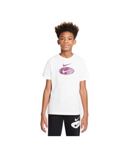 Camiseta Nike Menino manga curta Sportswear Branco