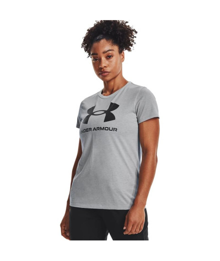 T-shirt de manga curta cinzenta Uner Armour Sportstyle...