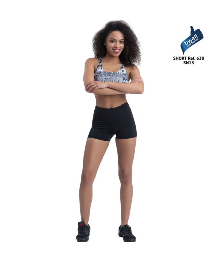 Malhas Happy Dance Mulher short bwell 630 Bk