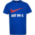 T-shirt de manga curta Nike Swoosh Kids Azul