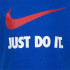 T-shirt de manga curta Nike Swoosh Kids Azul