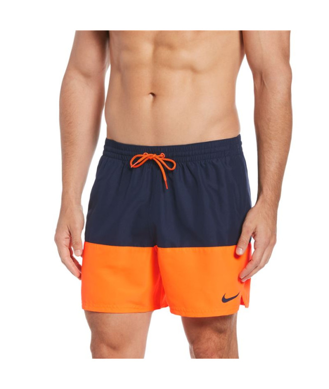 Fato de banho Nike 5" Volley Homem Laranja/...
