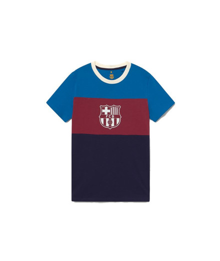 Camisola Tricolor do F.C.Barcelona Escudo do Barça Júnior