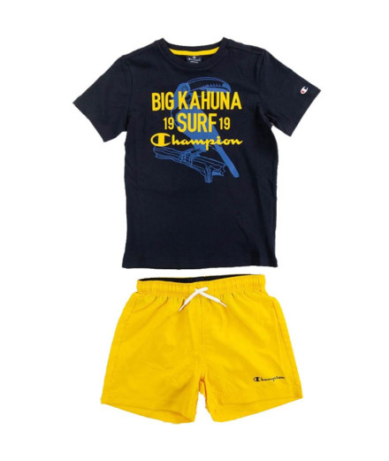 Conjunto Champion Marinho para crianças
