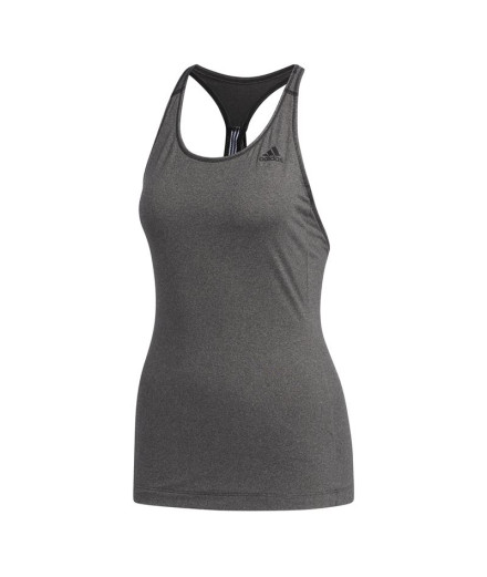 Camiseta Braces adidas 3 Stripes Tank Mulher Cinzento