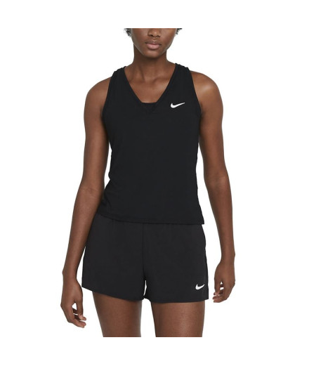 Camiseta tênis Nike Mulher do tribunal Victory Black