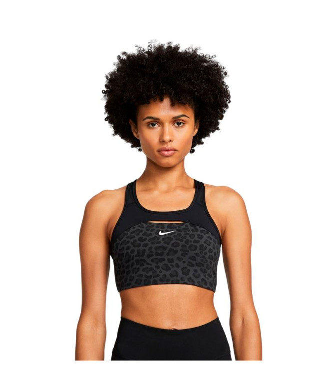 Sutiã esportivo Nike Mulher Dri-FIT Swoosh Preto