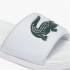 Chinelos de dedo para homem Lacoste Croco Dualiste Man Branco