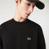 Sweatshirt Lacoste Algodão orgânico para homem Preto