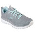 Sapatilhas Skechers Graceful-Twisted For Mulher Malha/guarnição cinzenta e menta
