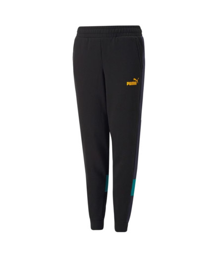 Calças Puma ESS+ Colorblock para crianças Preto