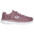 Sapatilhas Skechers Graceful-Twisted For Mulher Malha malva e branca/ Guarnição malva