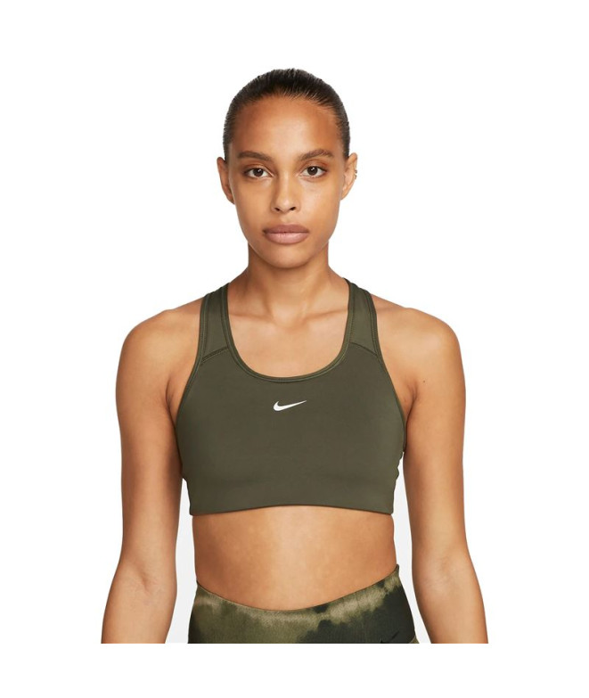 Sutiã esportivo Nike Mulher Dri-FIT Swoosh Verde